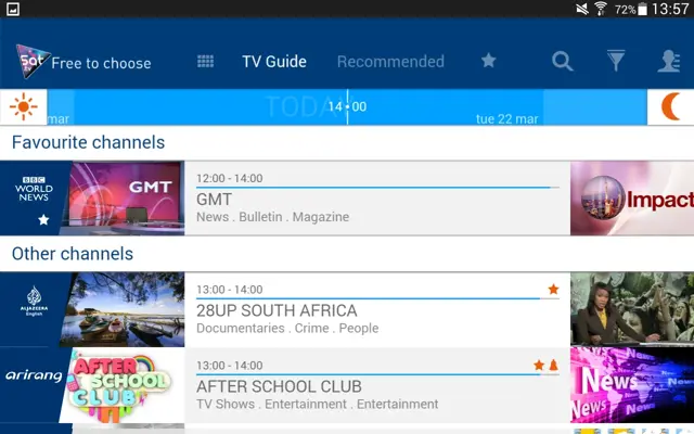 Sat.tv android App screenshot 1